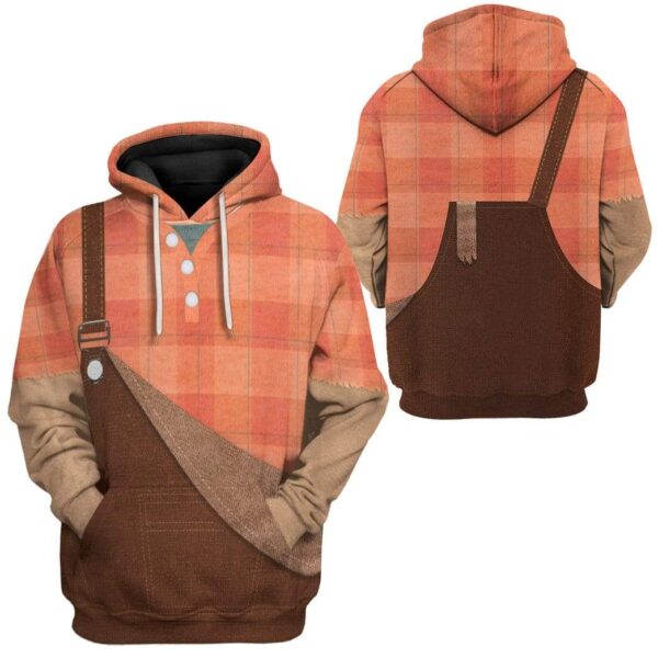 Gearhuman 3D Wreck It Ralph Custom Hoodie Apparel GV19054 3D Custom Fleece Hoodies