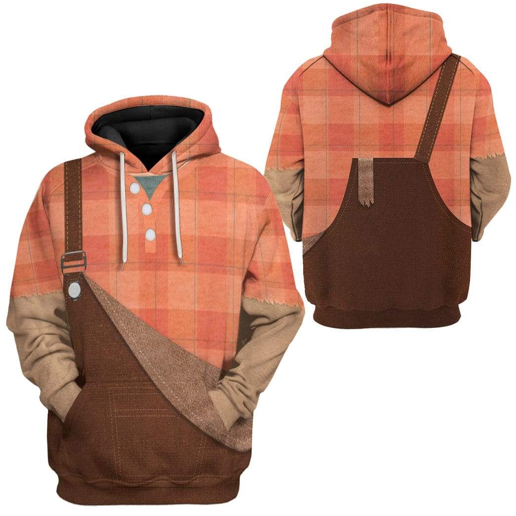 Gearhuman 3D Wreck It Ralph Custom Hoodie Apparel GV19054 3D Custom Fleece Hoodies