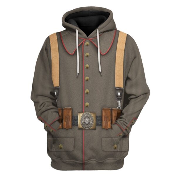 Gearhuman 3D WW1 German Soldier Tshirt Hoodie Apparel GK081215 3D Apparel Hoodie S 