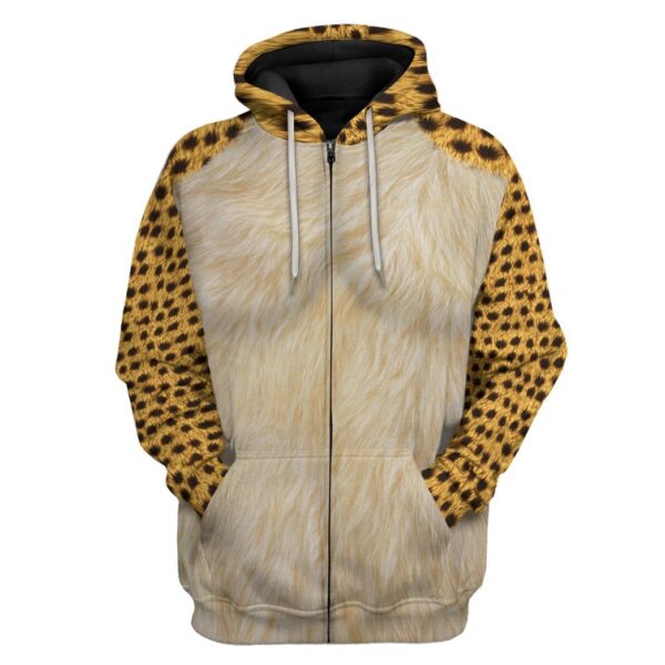 Gearhuman 3D WW84 Cheetah Cosplay Custom Hoodie Apparel GV250810 3D Custom Fleece Hoodies Zip Hoodie S