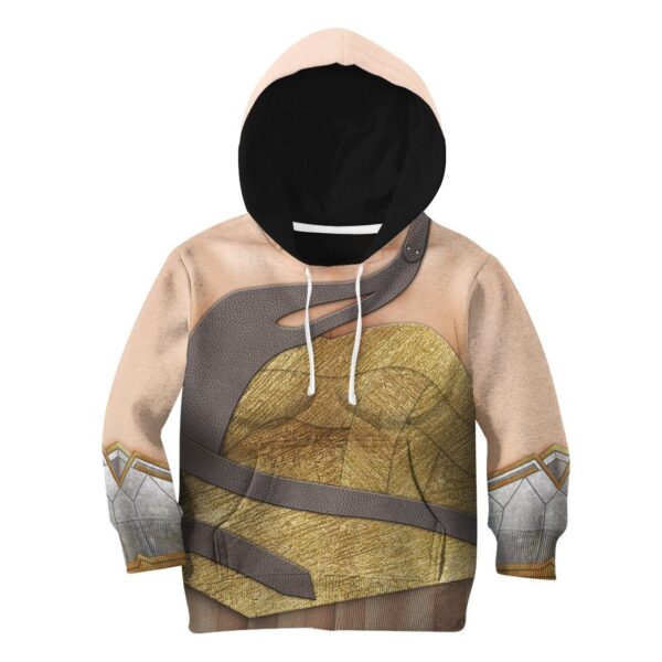 Gearhuman 3D WW84 Wonder Woman Custom Tshirt Hoodie Apparel Kids GV17122 Kid 3D Apparel Kid Hoodie 2XL 