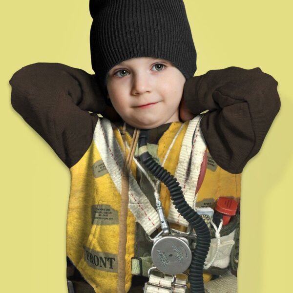 Gearhuman 3D WWII Pilot Soldier Kid Tshirt Hoodie Apparel GK07013 Kid 3D Apparel