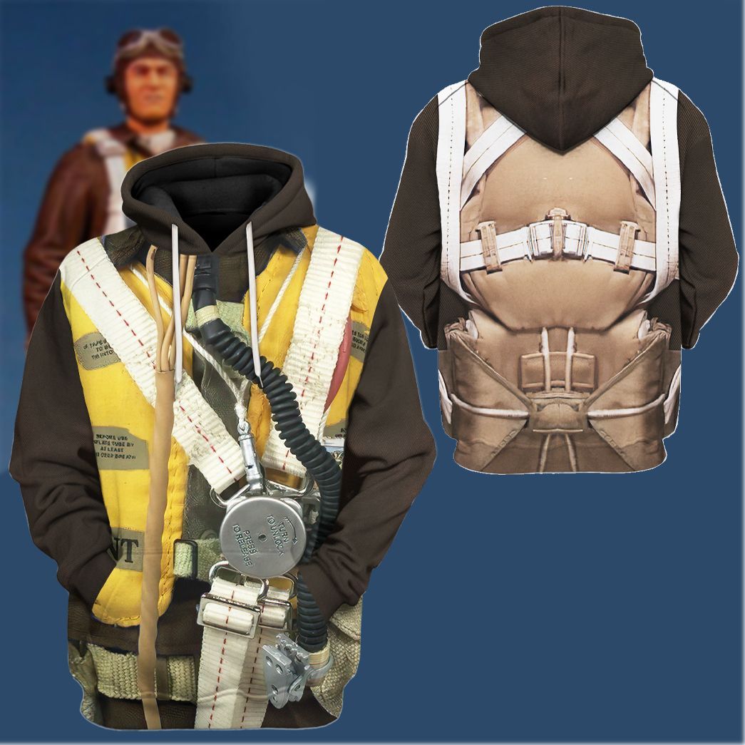 Gearhuman 3D WWII Pilot Soldier Tshirt Hoodie Apparel CK071211 3D Apparel