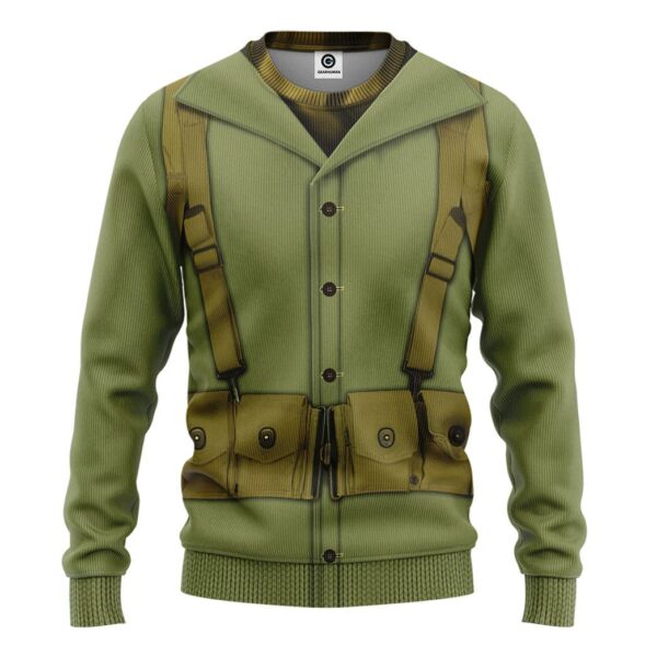 Gearhuman 3D WWII Soldier Custom Tshirt Hoodie Appreal CK19114 3D Apparel Long Sleeve S