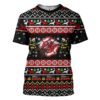 Gearhuman 3D Xmas Firefighter Ugly Christmas Sweater Custom Tshirt Apparel GV071011 3D T-shirt T-Shirt S