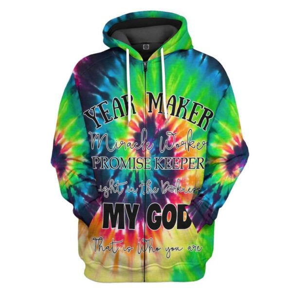 Gearhuman 3D Year Maker Colour Custom Hoodie Apparel GL22064 3D Custom Fleece Hoodies Zip Hoodie S