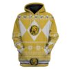 Gearhuman 3D Yellow Power Ranger Custom Tshirt Hoodie Apparel CW291010 3D Apparel Hoodie S