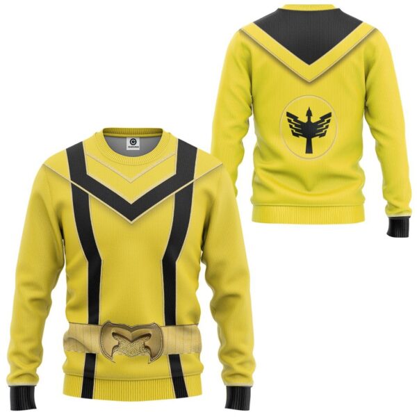 Gearhuman 3D Yellow Power Rangers Mystic Force Tshirt Hoodie Apparel GB130112 3D Apparel