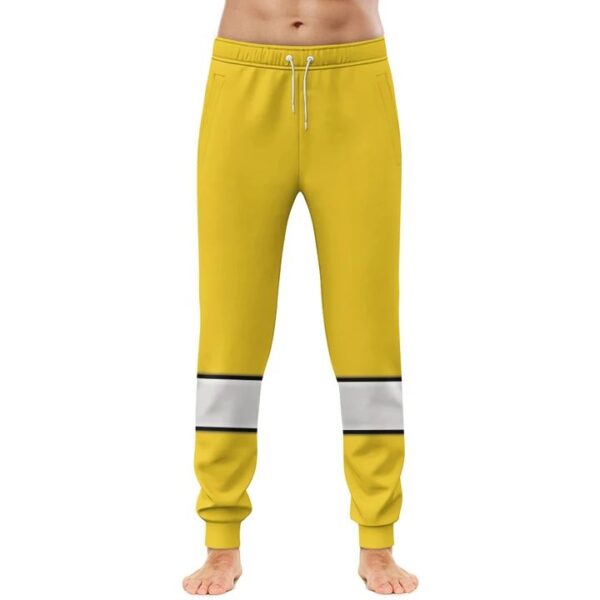 Gearhuman 3D Yellow Power Rangers Time Force Sweatpants GB15014 Sweatpants