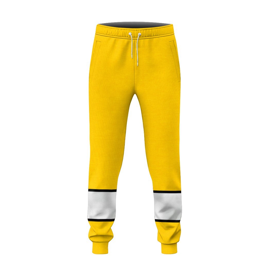 Gearhuman 3D Yellow Power Rangers Time Force Sweatpants GB15014 Sweatpants