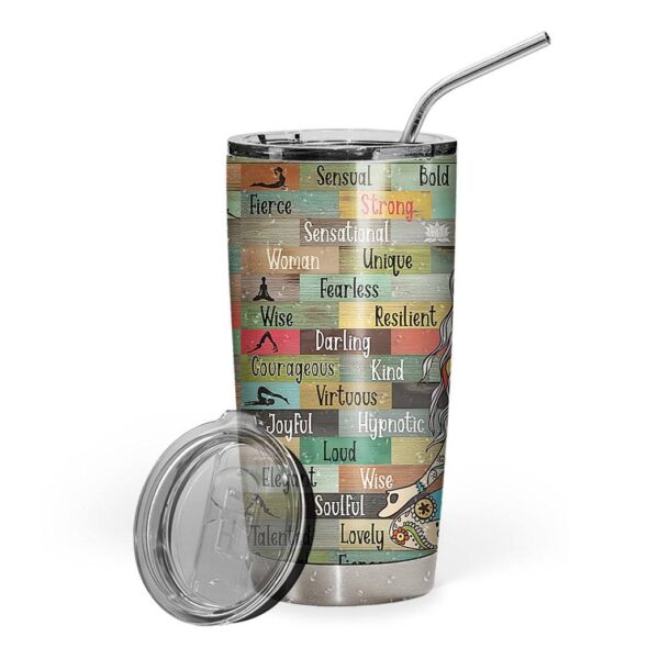 Gearhuman 3D Yoga I Am Custom Design Vacuum Insulated Tumbler GV08092 Tumbler 