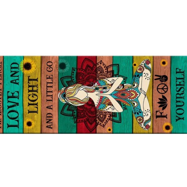 Gearhuman 3D Yoga I Am Mostly Peace Custom Yoga Mat GW1706214 Yoga Mat