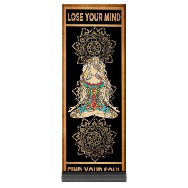 Gearhuman 3D Yoga Lose Your Mind Find Your Soul Custom Yoga Mat GW1706215 Yoga Mat Yoga Mat 71.37"x26.52" 