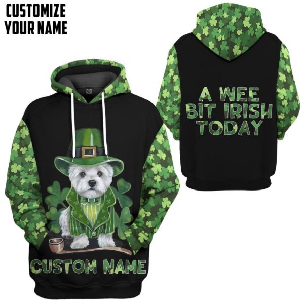Gearhuman 3D Yorkshire Terrier St Patrick's Day Custom Name Tshirt Hoodie Apparel GB010211 3D Apparel