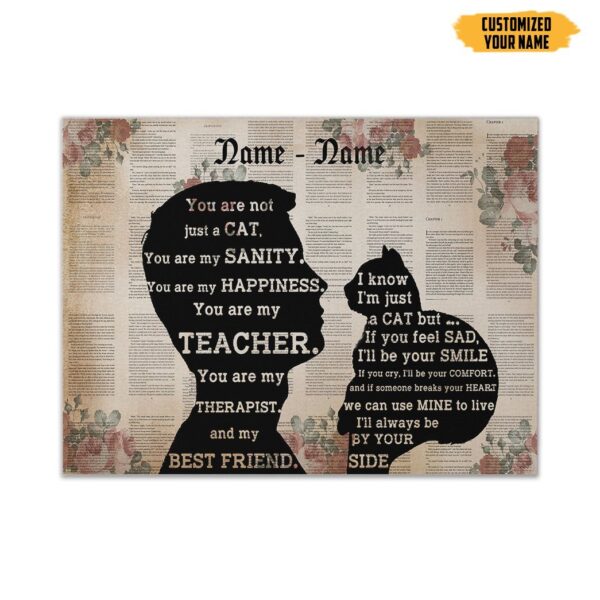 Gearhuman 3D You Are Not Just A Cat Custom Name Canvas GW250117 Canvas 1 Piece Non Frame M