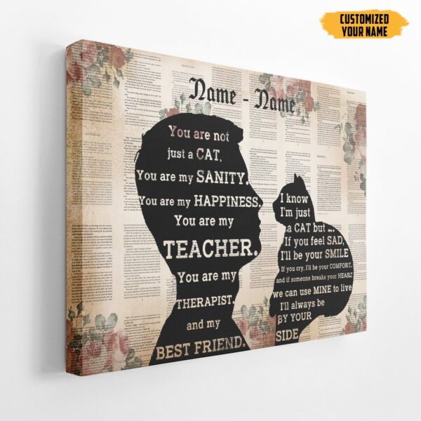 Gearhuman 3D You Are Not Just A Cat Custom Name Canvas GW250117 Canvas