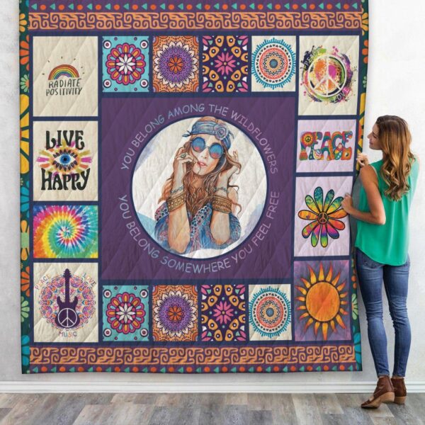 Gearhuman 3D You Belong Somewhere You Feel Free Custom Quilt GV27088 Quilt Quilt Twins 