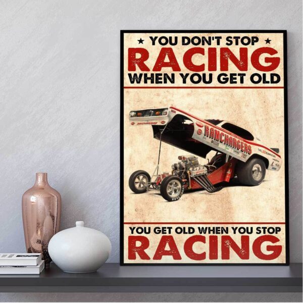 Gearhuman 3D You Get Old When You Stop Racing Canvas ZK2705212 Canvas 