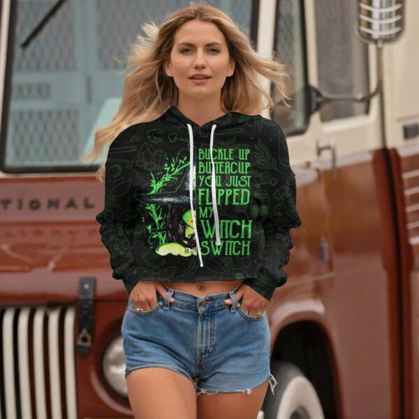 Gearhuman 3D You Just Flipped My Witch Switch Custom Crop Hoodie GV02103 Crop Hoodie