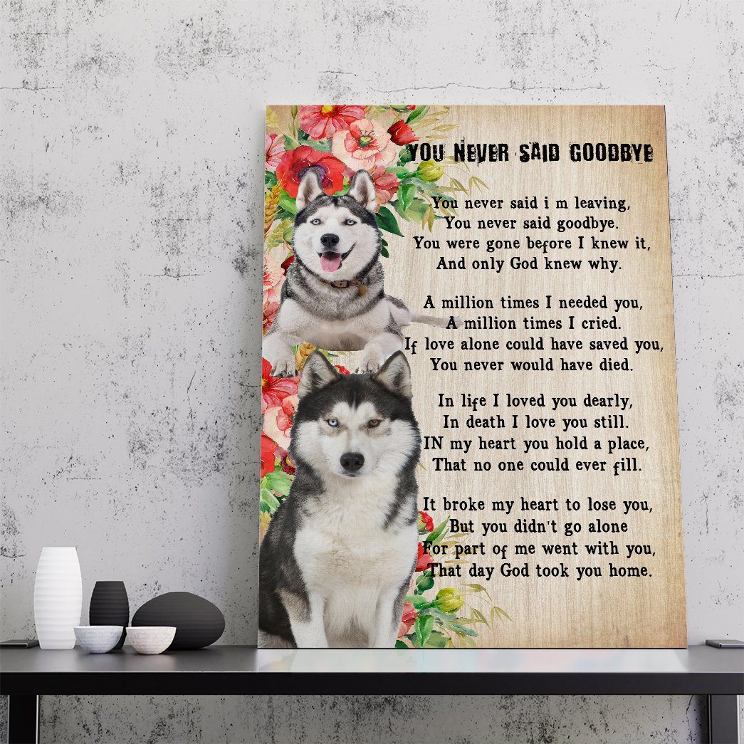 Gearhuman 3D You Never Say Goodbye Husky Canvas GK02027 Canvas