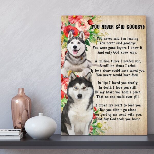 Gearhuman 3D You Never Say Goodbye Husky Canvas GK02027 Canvas