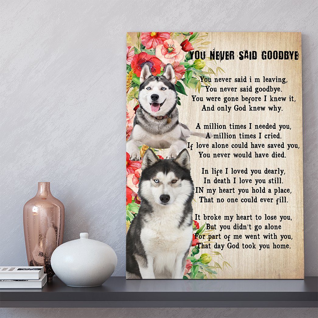 Gearhuman 3D You Never Say Goodbye Husky Canvas GK02027 Canvas