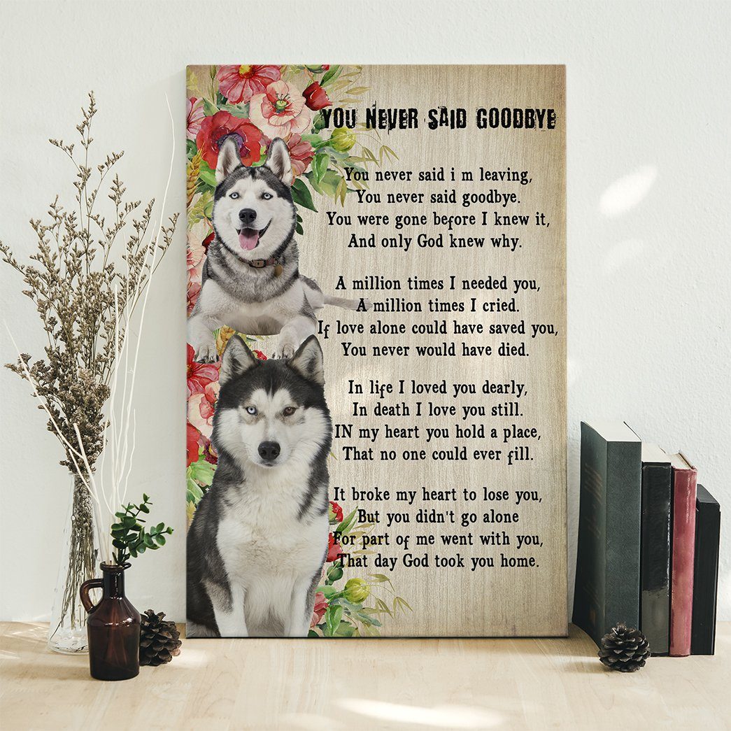 Gearhuman 3D You Never Say Goodbye Husky Canvas GK02027 Canvas