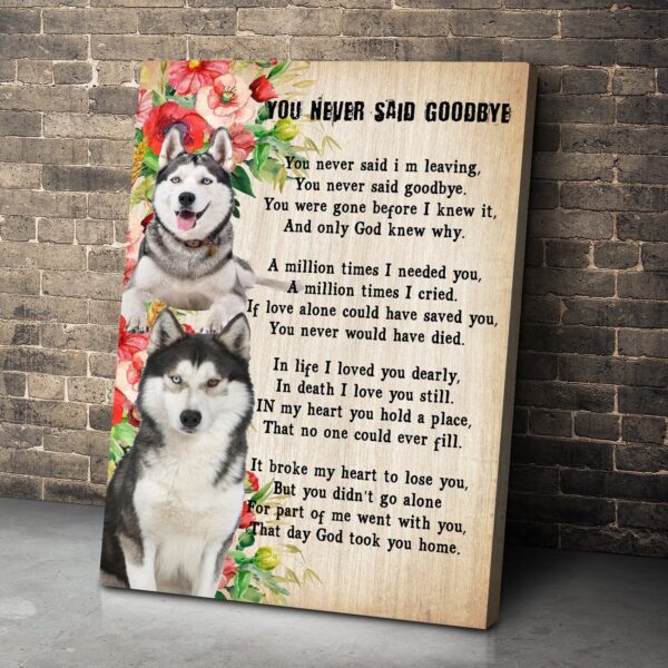 Gearhuman 3D You Never Say Goodbye Husky Canvas GK02027 Canvas