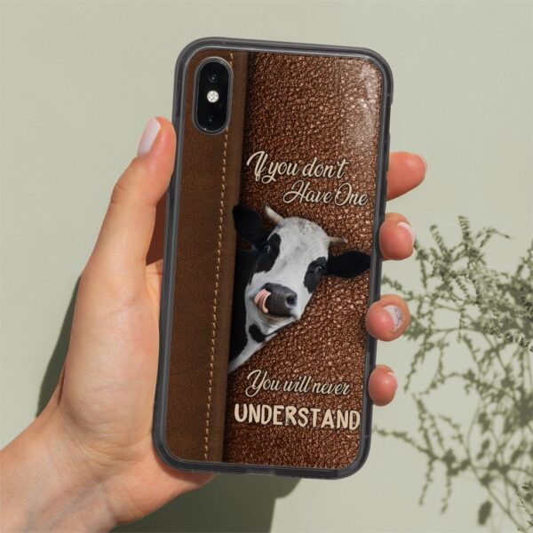 Gearhuman 3D You Will Never Understand Cow Phonecase GB08033 Glass Phone Case