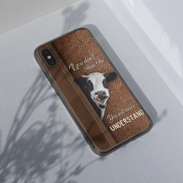 Gearhuman 3D You Will Never Understand Cow Phonecase GB08033 Glass Phone Case