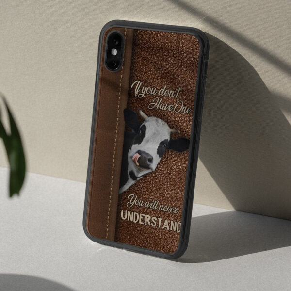 Gearhuman 3D You Will Never Understand Cow Phonecase GB08033 Glass Phone Case