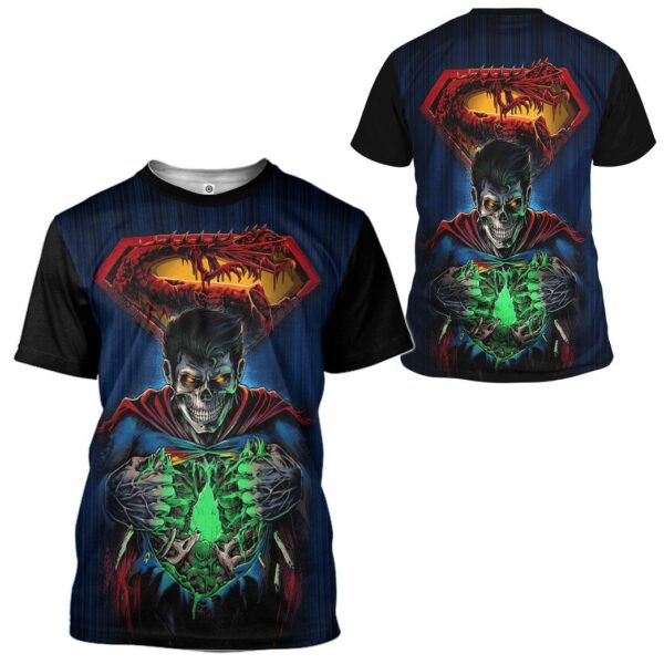 Gearhuman 3D Zombie Superman Custom Tshirt Apparel GW18092 3D T-shirt
