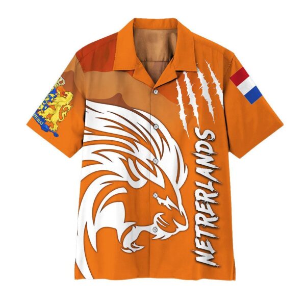 Gearhuman Euro 2020 Netherlands Supporter Hawaii Shirt ZK1406211 Short Sleeve Shirt Short Sleeve Shirt S 