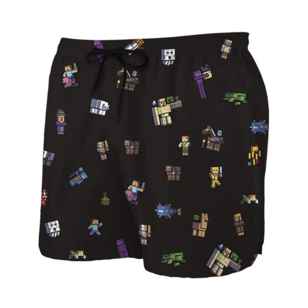 Gearhumans 2D Minecraft Characters Custom Beach Shorts GS100613 Men Shorts