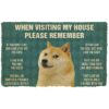 Gearhumans 3D 3D Please Remember Doges House Rules Custom Doormat GO17052120 Doormat Doormat S(15,8inchx23,6inch)