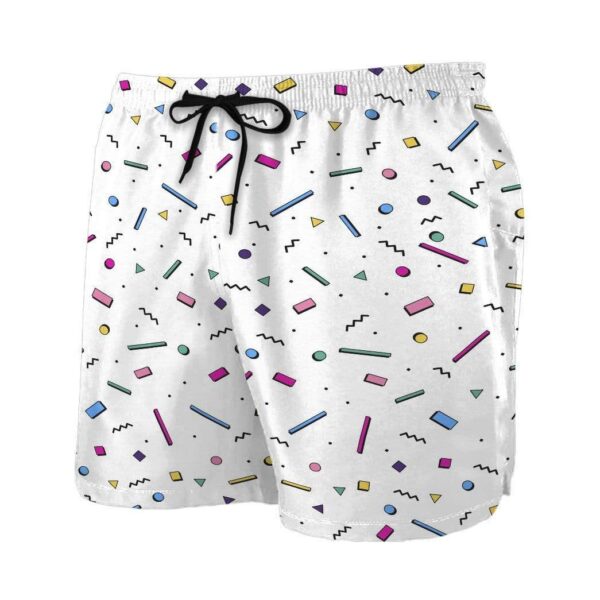 Gearhumans 3D 80s Style Memphis Pattern Custom Beach Shorts Swim Trunks GS03075 Men Shorts