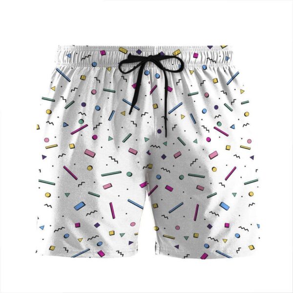 Gearhumans 3D 80s Style Memphis Pattern Custom Beach Shorts Swim Trunks GS03075 Men Shorts Men Shorts S