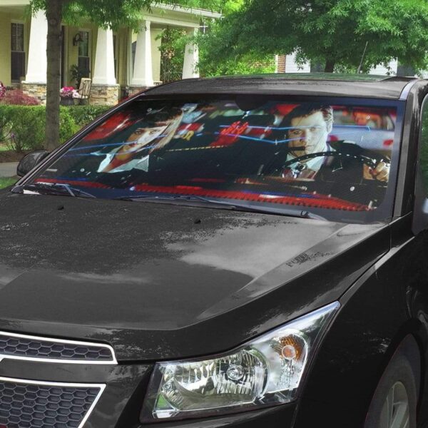 gearhumans 3D A Date With Vincent Vega Pulp Fiction Custom Auto Car SunShade GN300716 Auto Sunshade