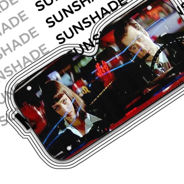 gearhumans 3D A Date With Vincent Vega Pulp Fiction Custom Auto Car SunShade GN300716 Auto Sunshade