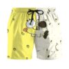 Gearhumans 3D A Half Of Face SpongeBob SquarePants Custom Summer Beach Shorts Swim Trunks GV19068 Men Shorts Men Shorts S