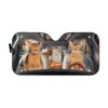 gearhumans 3D Abyssinian Cat Custom Car Auto Sunshade GL06082 Auto Sunshade 57''x27.5''
