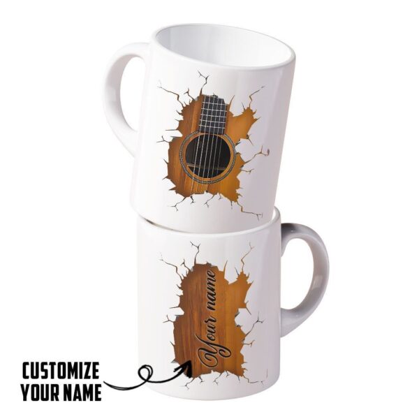 Gearhumans 3D Acoustic Guitar Custom Name Mug ZK2405213 Mug 11oz 