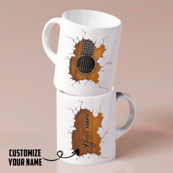 Gearhumans 3D Acoustic Guitar Custom Name Mug ZK2405213 Mug 