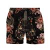 Gearhumans 3D Acoustic Guitar Hawaii Custom Beach Shorts Swim Trunks GS14052127 Men Shorts Men Shorts S