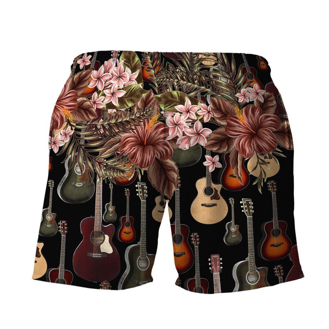 Gearhumans 3D Acoustic Guitar Hawaii Shirt ZG-HW07082004 Hawai Shirt
