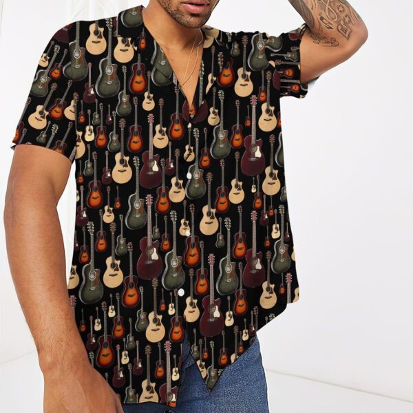 Gearhumans 3D Acoustic Guitar Hawaii Shirt ZZ1805211 Hawai Shirt 