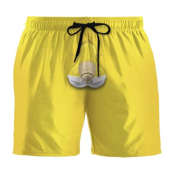 Gearhumans 3D Adam HOMER SIMPSON Custom Summer Beach Shorts Swim Trunks GN22065 Men Shorts Men Shorts S 