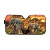 Gearhumans 3D African Animals Custom Auto Car Sunshade GO06052121 Auto Sunshade 57''x27.5''