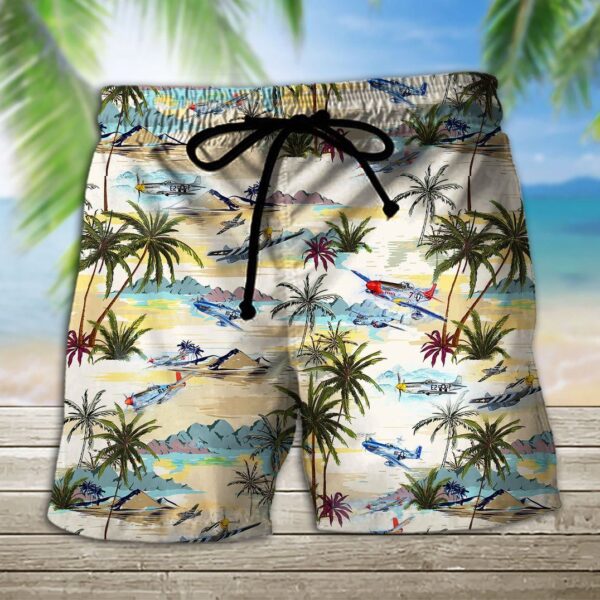 Gearhumans 3D Aircraft Beach Shorts ZG-BS070820010 Men Shorts
