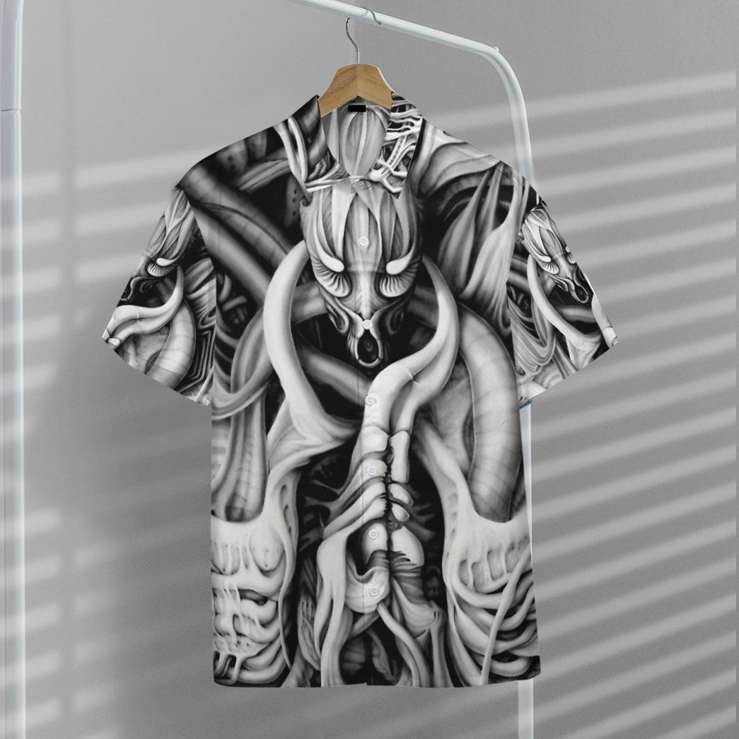 Gearhumans 3D Alien Predator Custom Hawaii Shirt GO30062117 Hawai Shirt